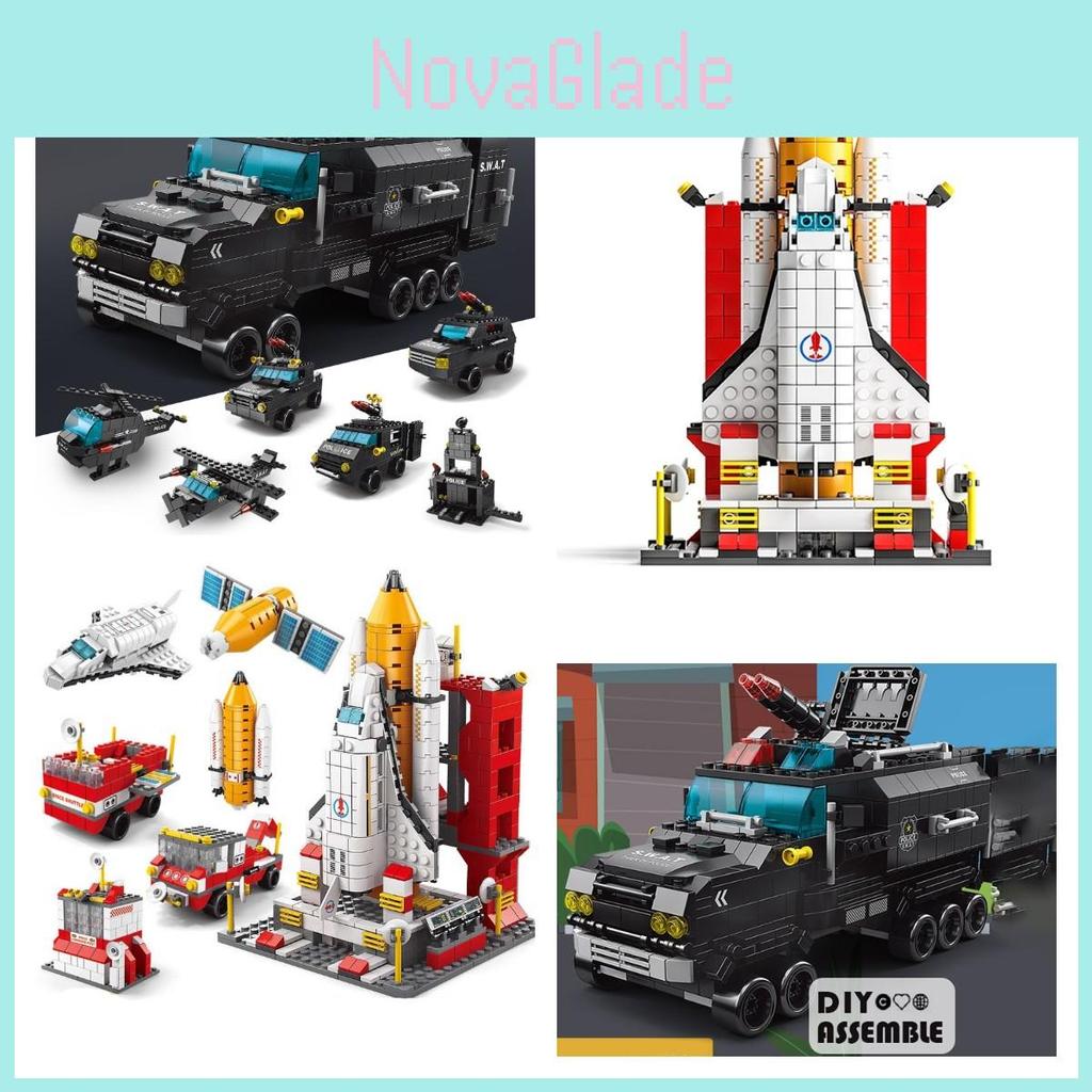 Exciting 1000pcs Rocket Launch Center Building Blocks Toy Set For Kids
