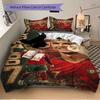 Ronaldo'S Legacy Soccer Print 3Pcs Bedding Setduvet Cover With 2 Bedropillowcase Home Birthday Gift