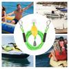 17FT Heavy Duty Boat Tow Rope with 2 Hooks, Floating Ski Harness for Wakeboarding Tubing, Water Sports Towing Line