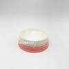 12cm/5cm French Rainbow Home Short Footed Pet Bowl Ceramic Cat and Dog Bowl Large Capacity Anti Spill Snack Bowl Gradient Color