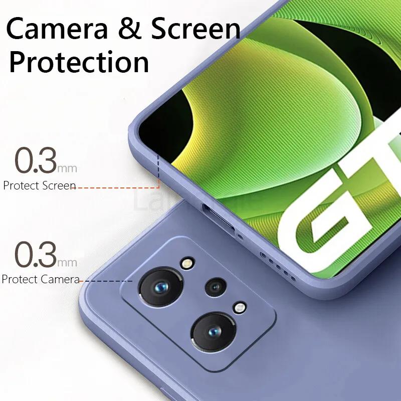 Для Realme GT Neo 2 3 3T Чехол Ударопрочный Жидкий Силикон Мягкая Крышка На Для Realme GT2 Pro Neo2 Neo 2T 5G Чехол для Телефона Coque Shell