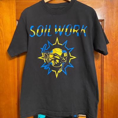 Винтаж Soilwork Шведская группа дэт-метала Хлопок Черный Все размеры Унисекс Футболка KN144 Унисекс Футболка