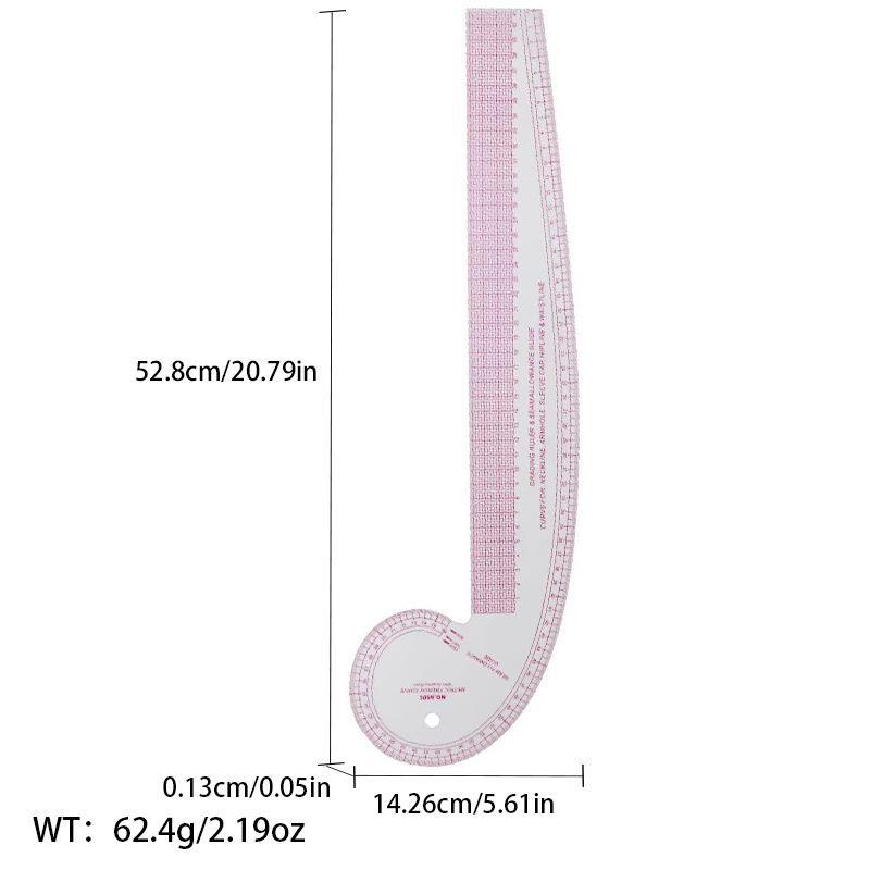 Многофункциональная линейка для создания выкроек одежды: Швейный инструмент для точной резки по кривой