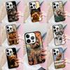 Чехол для телефона с щенком йоркширского терьера для iPhone 17 Air 15 16e 14 13 Pro Max Coque 12 11 Pro Max PLUS