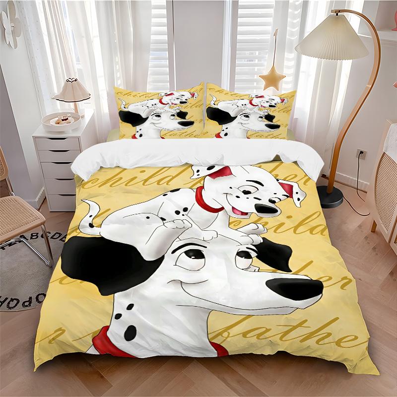 Dalmatian Duo Playful Companionship Print 3Pcs Bedding Setduvet Cover With 2 Bedropillowcase Home Birthday Gift