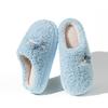 Cotton slippers women's autumn and winter indoor home non-slip and warm thick-soled plush maternity confinement cotton shoes