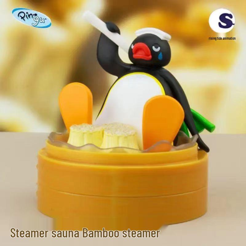 Pingu Fun Scene: DIY Cute Penguin Surfing Blind Box Series