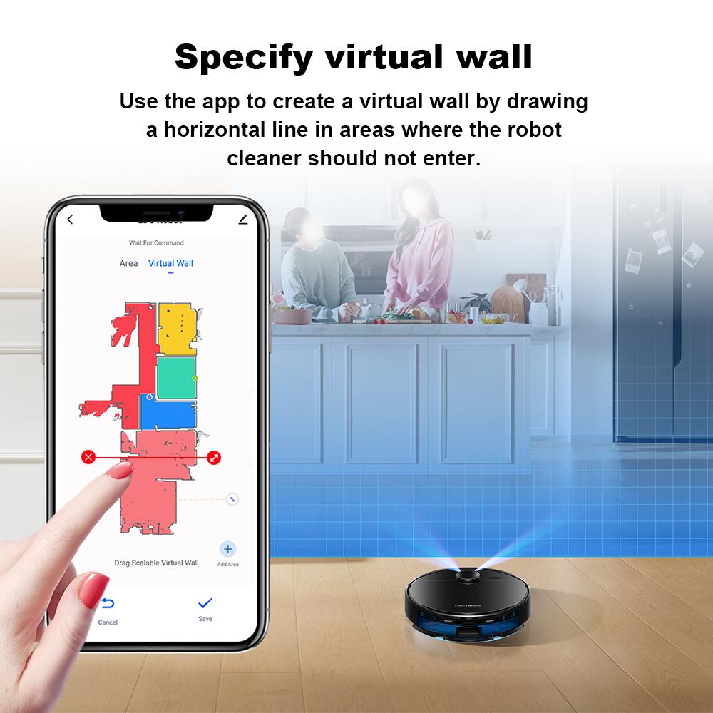 LIECTROUX Робот-пылесос M70 Pro, лазерный лидар, станция автоматической очистки, многоэтажное хранилище карт, выборочная уборка помещений, 6,5 кПа
