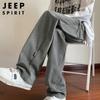 JEEP SPIRIT Men's Autumn/Winter Straight-Leg Casual Track Pants