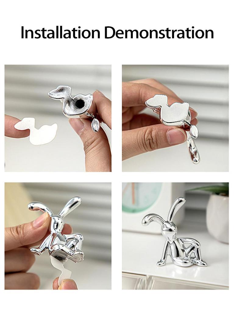 3D гальванизированный длинноухий кролик - милый кросс-бордер светлый роскошный декор