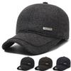 Velvet Thick Ear Protection Warm Coldproof Baseball Cap Autumn Winter Men's Cap Middle-Aged Outdoor Cap