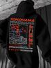1 Men's Casual Fashion Letter Print Hooded Sweatshirt, Long Sleeve Pullover, Knitted Polyester Fab