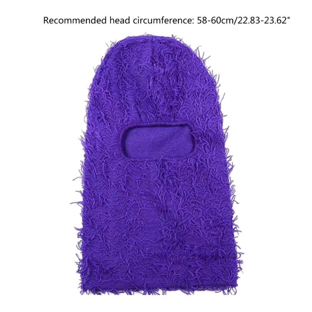 Лыжная маска на все лицо, Балаклава, вязаная шапка на Хэллоуин, шапка-бини, женские шапки