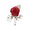Women Men Charm Gift Fashion Accessories Rose Flower Corsage Bride Groom Brooch Wedding Boutonniere