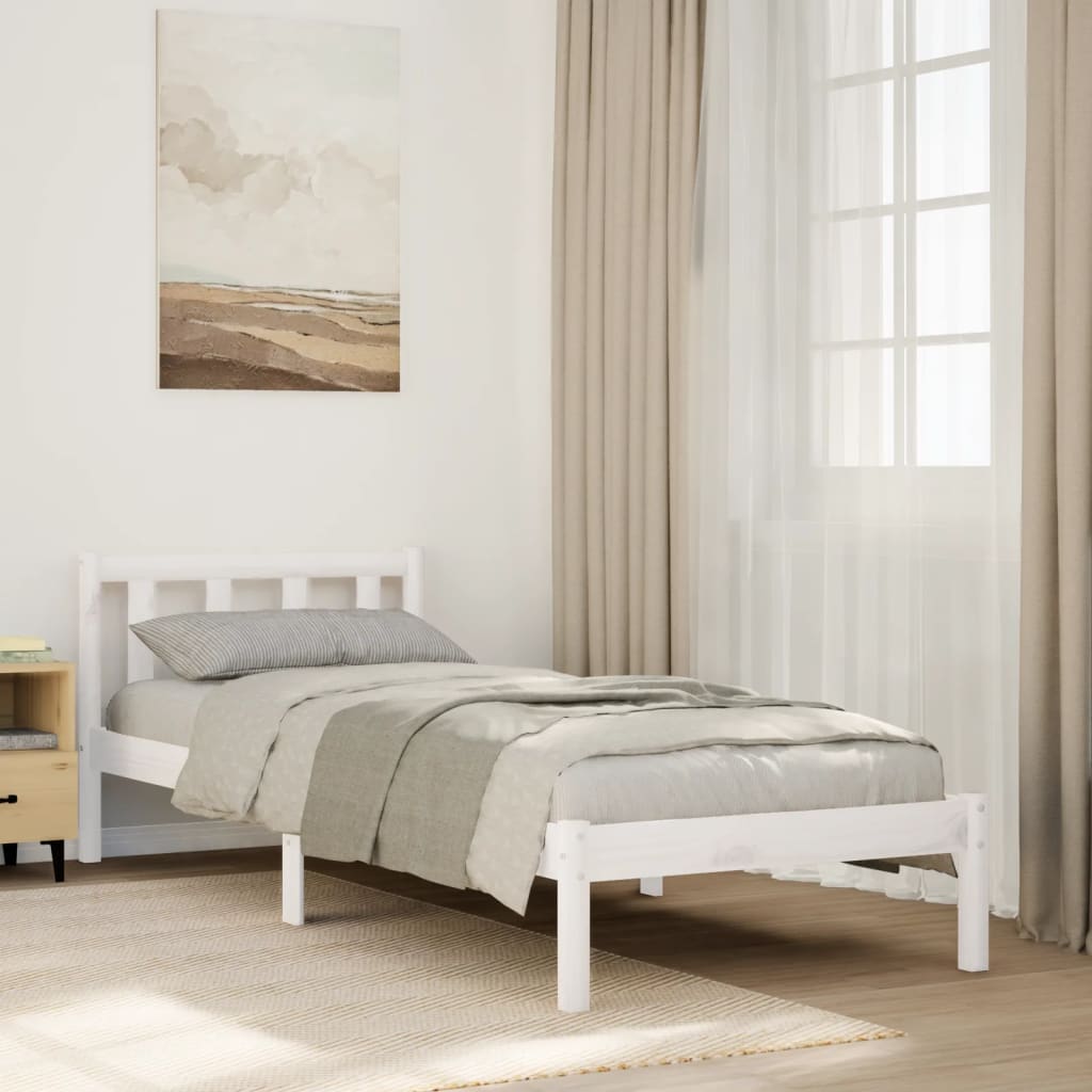 Vidaxl Dłuższe Łóżko Bez Materaca, 80X220 Cm, Lite Drewno Sosnowe