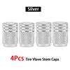 DSYCAR 4Pcs/Lot Universal Alu-Alloy Tire Valve Caps for Car Truck Motorcycle Bicycle Valve Stem Cover Tire Accessories Valve Stems 1