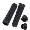 ZTTO Bicycle AntiSlip Grips Mountain Bike Handlebar Double Locking Grips with End Plug(Black )