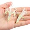 5pcs Squid Skirts Fishing Lures With Hooks Octopus Artificial Bait Fishing Jigs Luminous Fishing Hooks