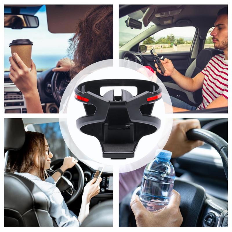 Многофункциональное автомобильное крепление для бутылки с зажимами, регулируемый автомобильный держатель для стакана для кофе, напитков, молока