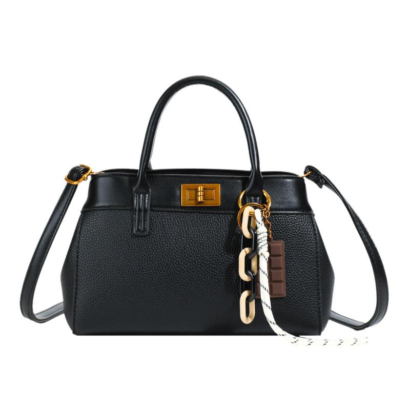 Портативная маленькая квадратная сумка с узором личи для женщин, новая коллекция весна 2025, модная сумка через плечо в корейском стиле, высококачественная повседневная сумка через плечо