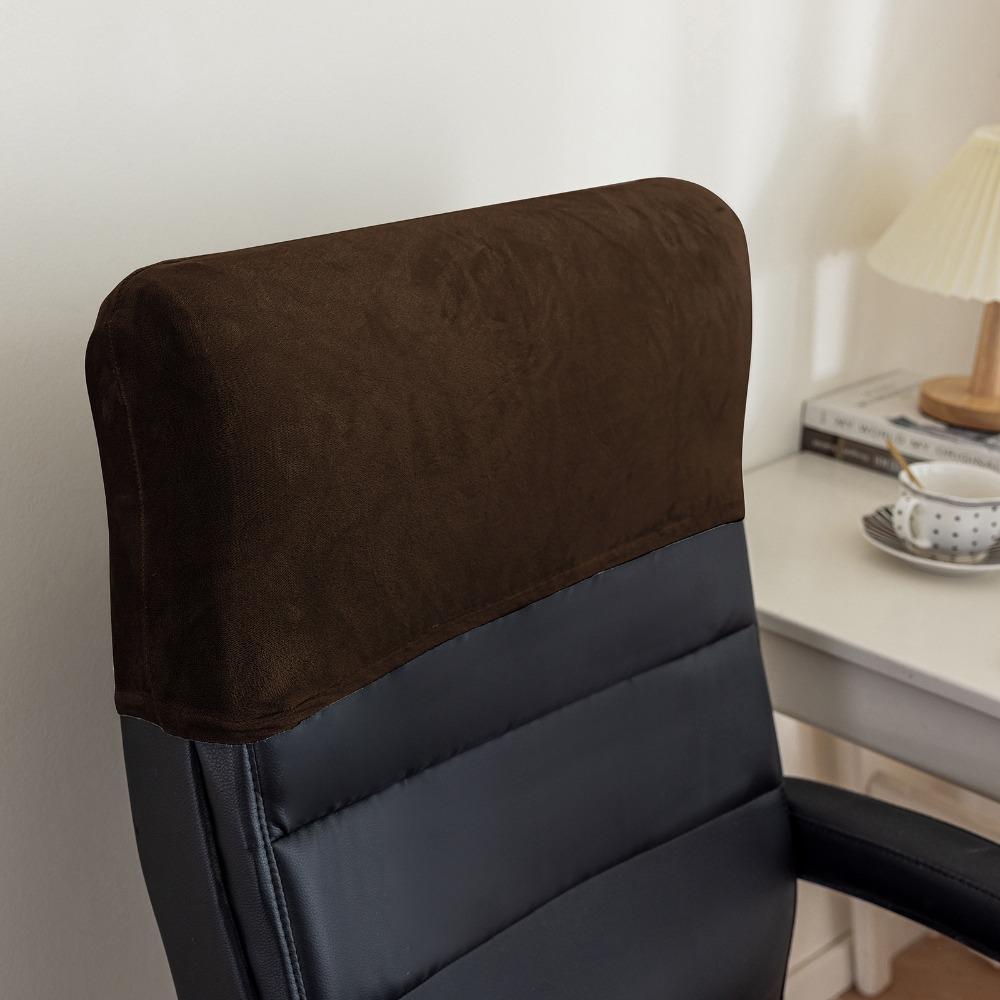 Dust-proof Chair Backrest Protector Velvet Elastic Chair Back Cover Office Chair