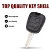SOURCING MAP Корпус ключа для Peugeot 106 206 306 307 405 Plip Пульт дистанционного управления 2 кнопки с лезвием Запасной корпус