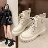 British Style Thick-soled Thin Short Boots Martin Boots Women's 2025 Autumn and Winter New Internet Celebrity Versatile Single Boots Children