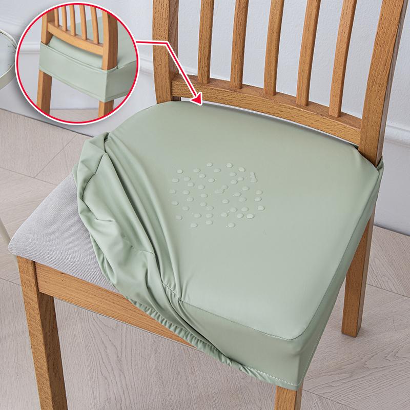 Водонепроницаемые эластичные чехлы на сиденья из полиуретана для обеденных стульев, моющиеся чехлы для обеденных стульев, защитные чехлы для стульев для офиса, банкета, 1 шт.