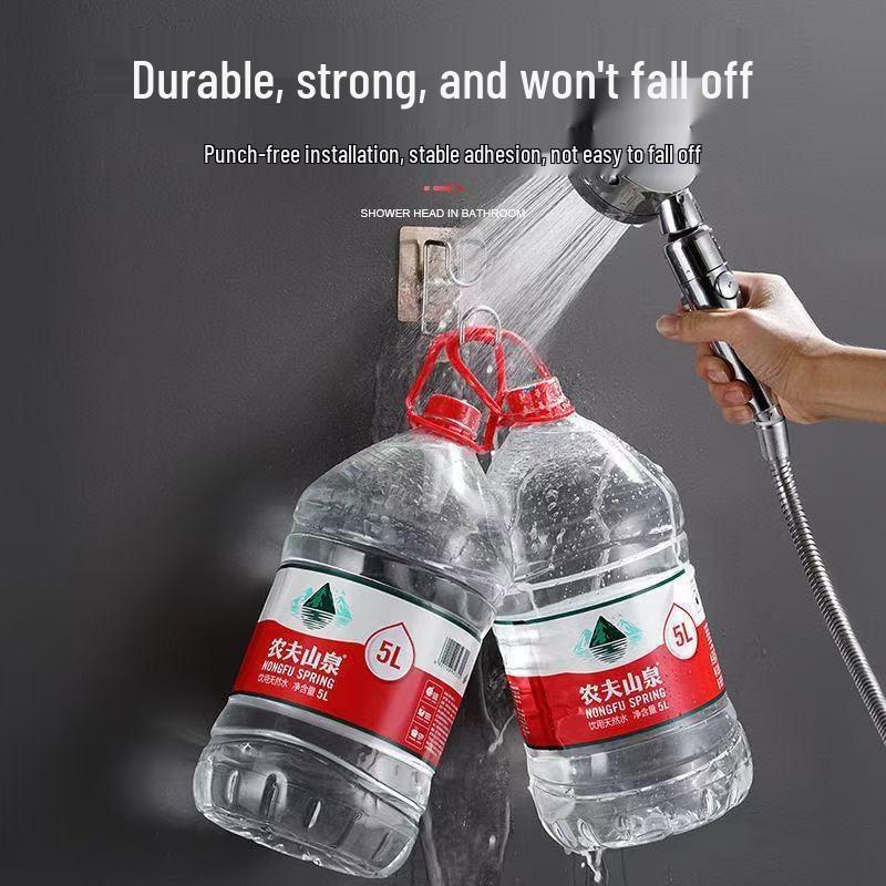 Настенная полка-вешалка для раковины в ванную комнату - Клейкая полка без сверления