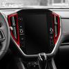 Real Hard Carbon Fiber Interior Sticker for Subaru WRX/WRX STI 2022-2024 Center Control Navigation Air Outlet Trim