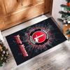 Charlton Athletic Printed Crystal Velvet Rug Non‑Slip Crystal Velvet Carpet For Sofa Bedroom Indoor Home Decoration