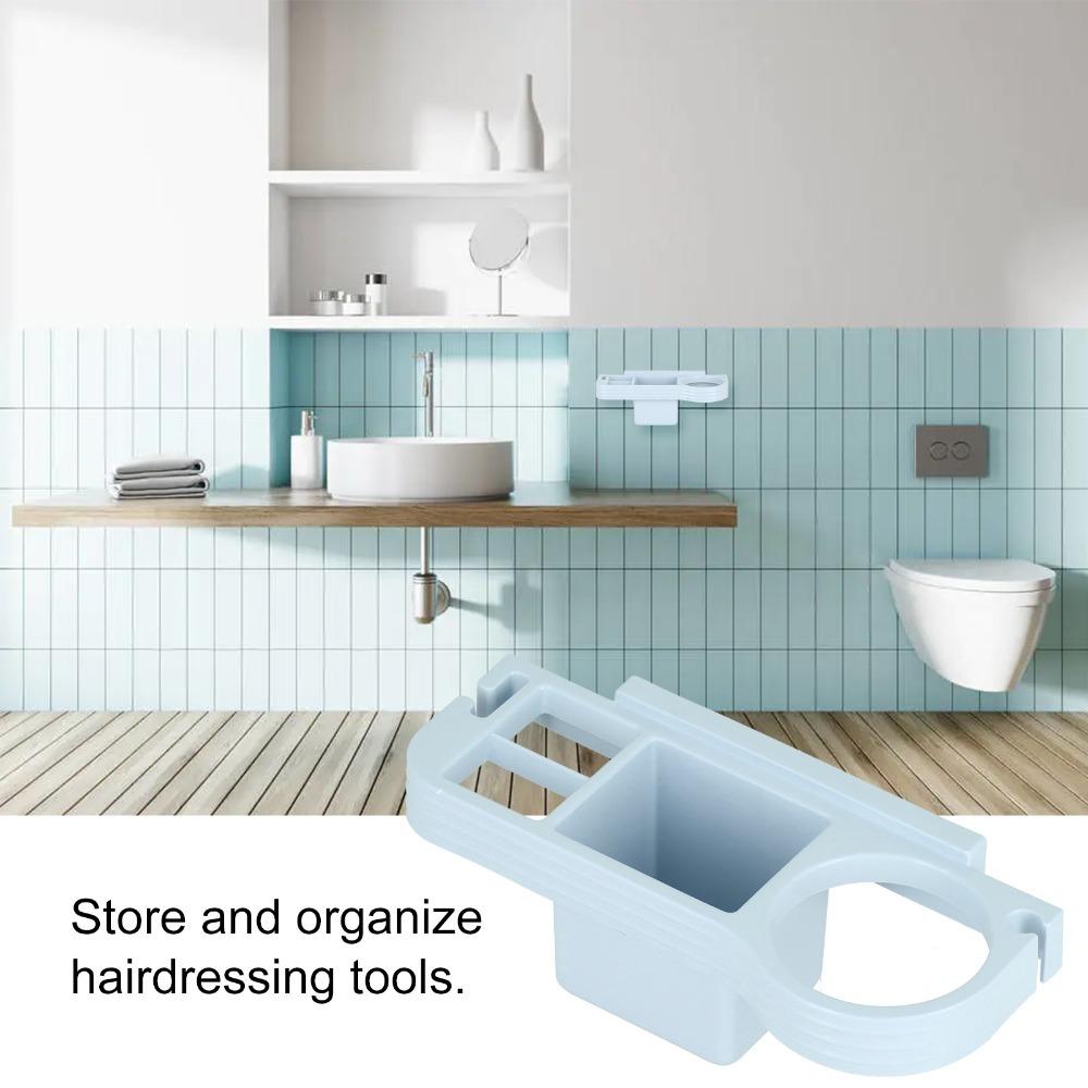 ABS Hair Dryer Bracket Punch Free Hair Tool Organizer Space Saving Hair Dryer Holder Barber Shop