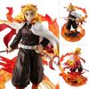 Demon Slayer Kimetsu No Yaiba Anime Figure Rengoku Kyoujurou Ornament Statue Action Figurine Collectible Model Toys Doll