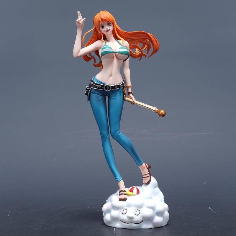 C2 Нами One Piece Аниме GK Фигурка 25 см ПВХ Раскрашенная Статуя Декор для стола Коллекционная Модель Игрушка Подарок для фанатов аниме Отаку