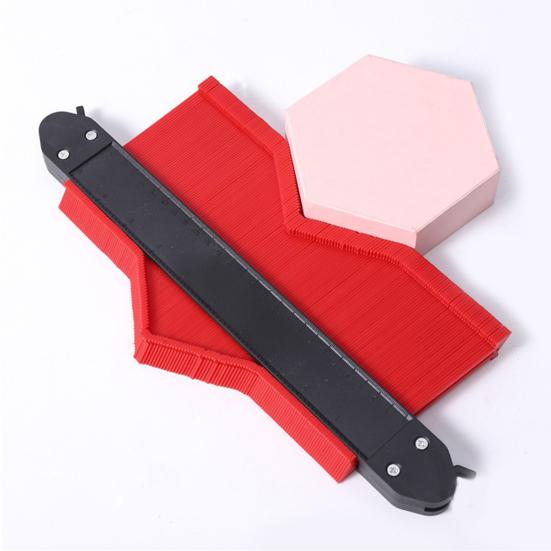 Contour Gauge Compact Design Portable Multipurpose Profile Copy Contour Gauge Standard Pipe Tile Wood Laminate Measuring Tool