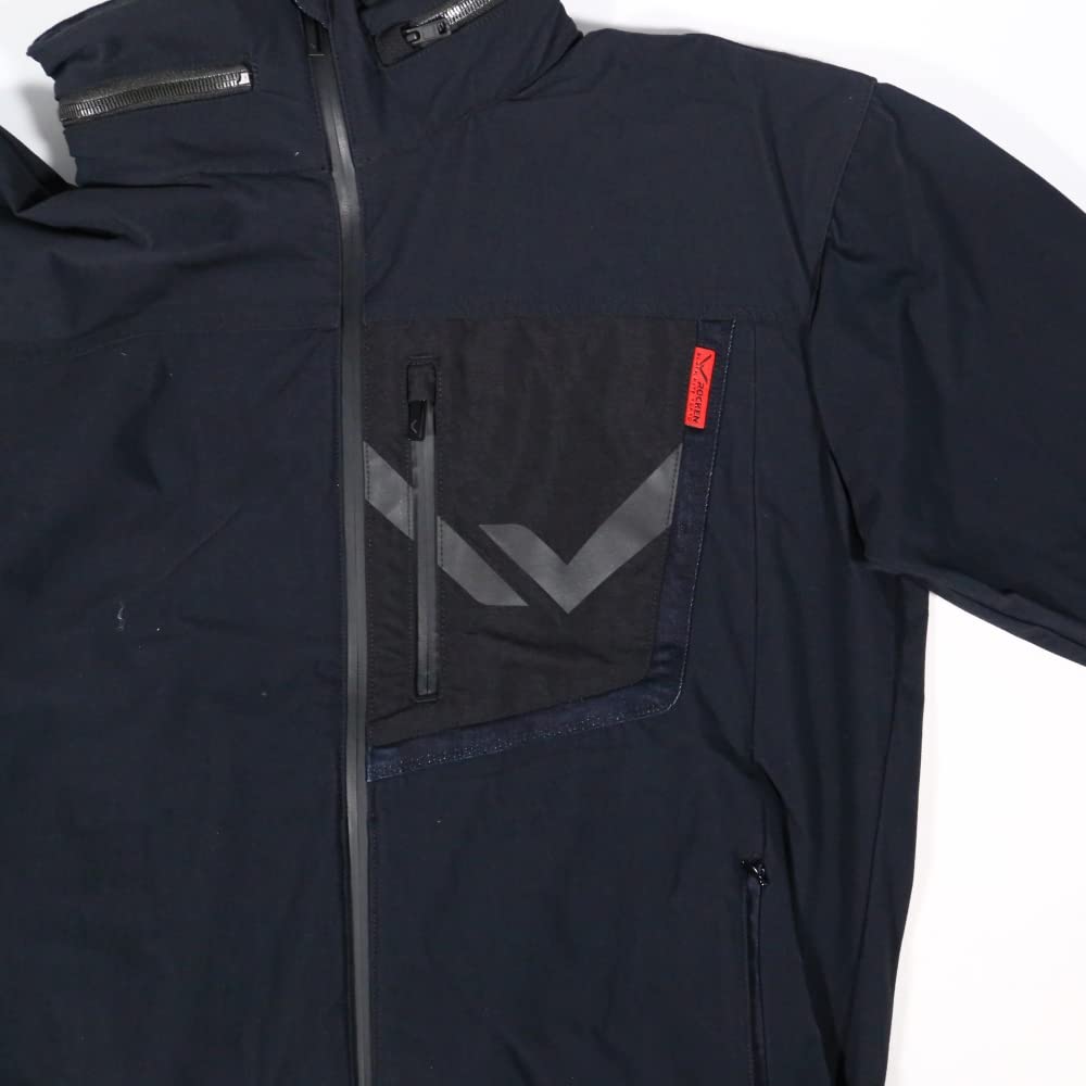 [COCOS Nobuoka] RKN-6992 [ROCKEN BLACK KITE TOKYO] Hooded Outerwear, Black, 3L