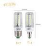 Светодиодная кукурузная лампа E27 AC110V 5730 SMD, от 24 до 165 светодиодов, прожектор для внутреннего освещения