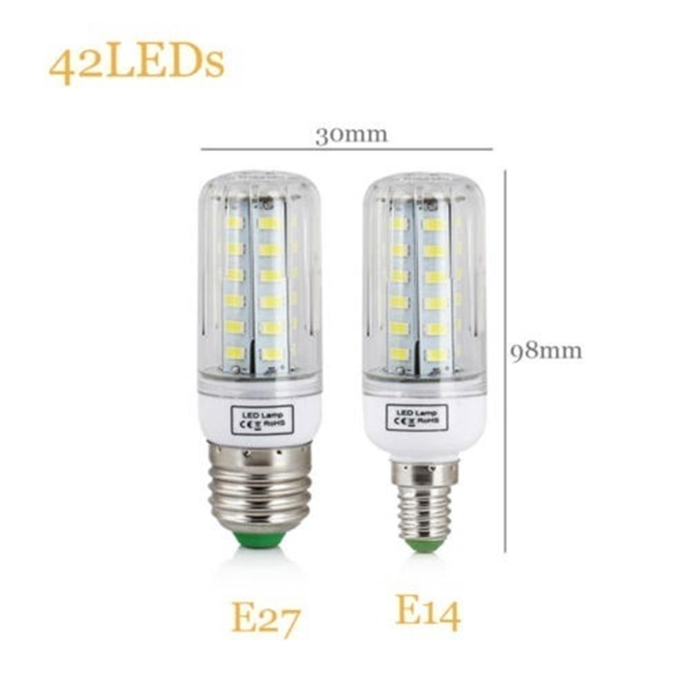 Светодиодная кукурузная лампа E27 AC110V 5730 SMD, от 24 до 165 светодиодов, прожектор для внутреннего освещения