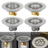 With Grid Grate Cover Shower Floor Drain 304 Stainless Steel Backflow Preventer Sink Strainer Anti-odor Round Sewer Drain Filter
