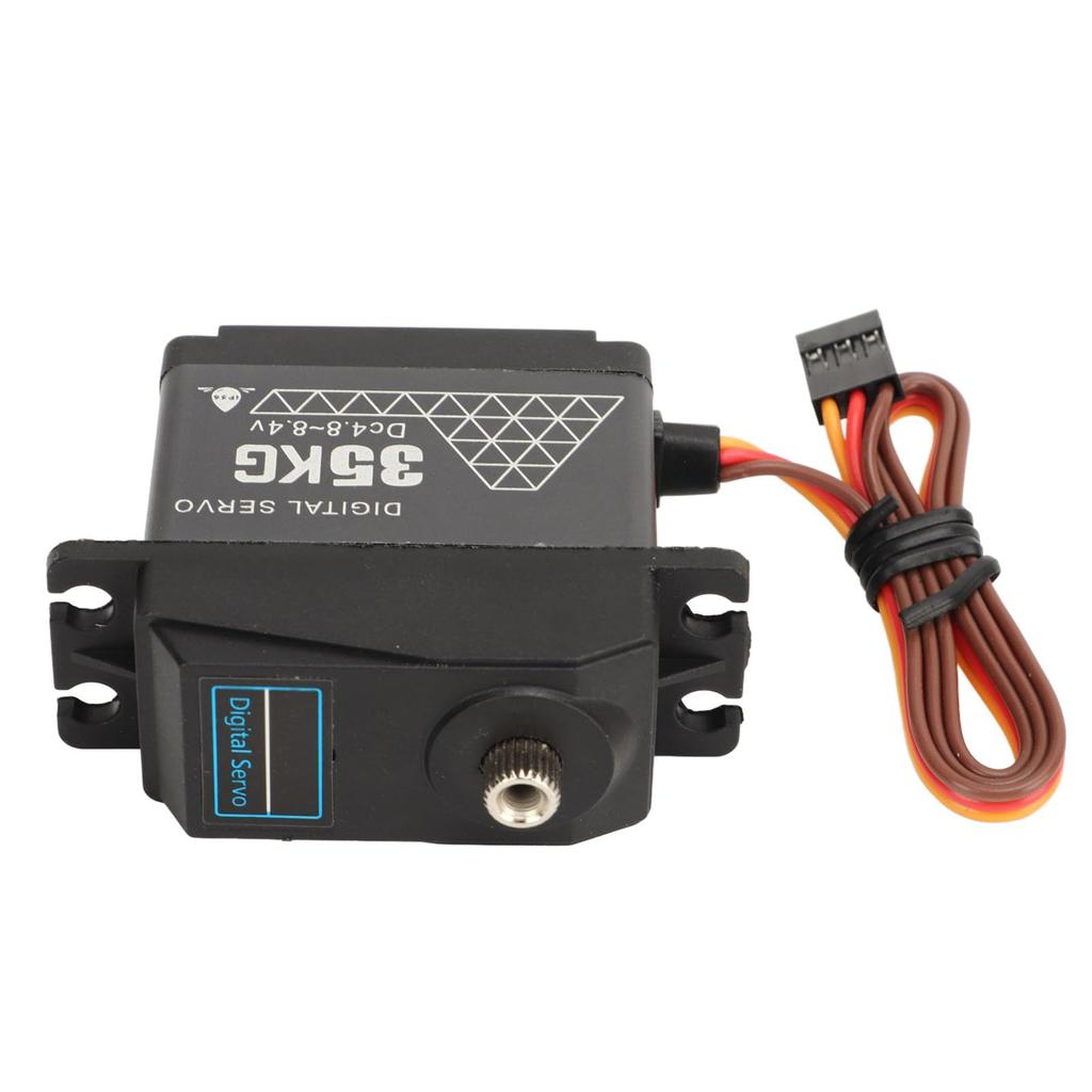 High Torque 35kg Stall Torque Metal Digital Servo for 1/12 Scale RC Car Robots, 1/8 Scale 1/10 Scale Waterproof RC Car Servo