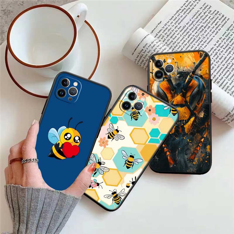 UP7 Art Bees Cartoon New High-End Shell Phone Case for Xiaomi Poco C40 C50 C51 C55 C65 C71 C75 F3 F5 F6 F7 M2 M3 Pro Ultra