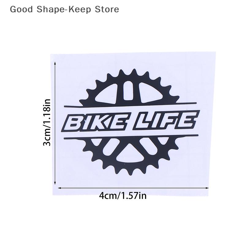 1 шт. BIKE LIFE Водонепроницаемая виниловая наклейка для верхней трубы рамы велосипеда и шлема, декоративный аксессуар для мотоцикла