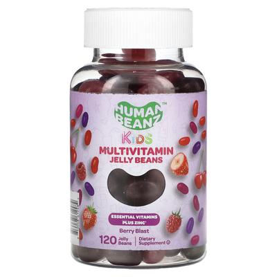 Детские, Мультивитаминные желейные бобы, Berry Blast, 120 желейных бобов