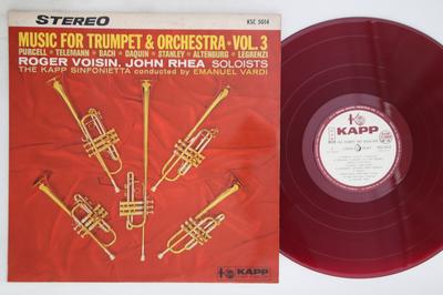 Виниловая пластинка ROGER VOISIN, JOHN RHEA - Музыка для трубы и оркестра Том KSC5014PROMO KAPP Япония Классика Б/У