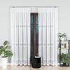 VIOLETTA - Ready-made jacquard curtain with a straight hem - 300x250 cm - white