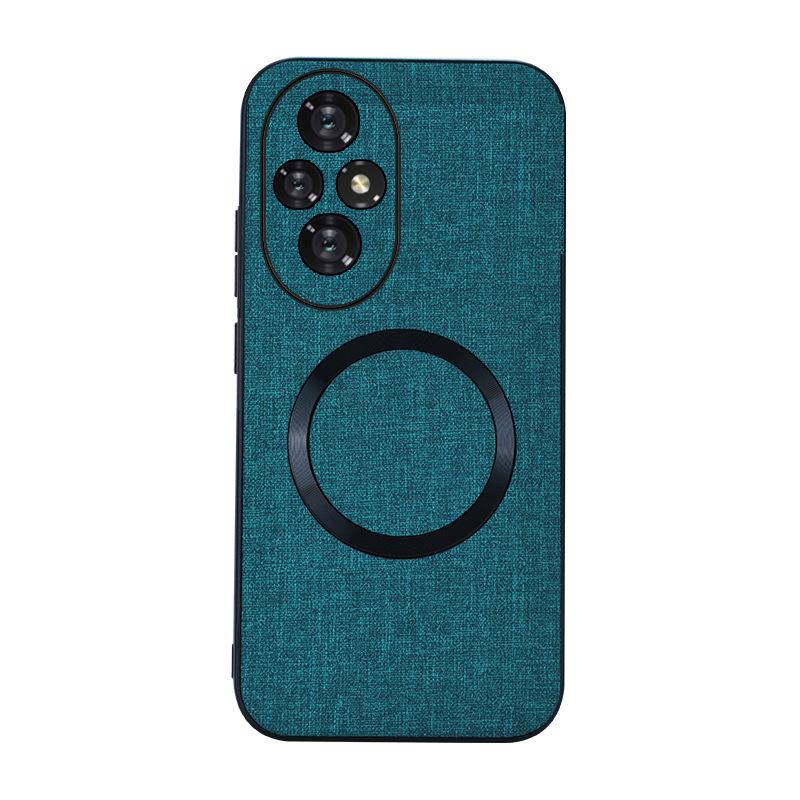 Применимо к чехлу для мобильного телефона Honor 200, чехол для Honor 200lite, защитный чехол, магнитное кольцо с рисунком CD, 200pro, тканевый рисунок, новая модель
