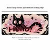 Cartoon Cat Mouse Pad XXL Kawaii Cute Black Purple Girl Desk Pads Large Office Computer Keyboard Mat Rubber Desk Rug