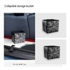 1PC Color Leather Car Trash Can Organizer Interior Rubbish Holder For Mini All Models Foldable Storage Box Car Accessories
