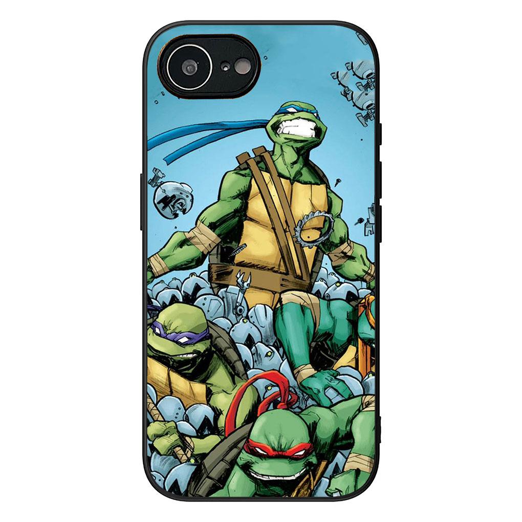 Cartoon n-Ninjas Wallpaper T-Turtles for Motorola Moto E13 E20 E32 E22 G22 G23 G32 G60 G72 G7 G82 G8 G9 Plus Power Phone Case