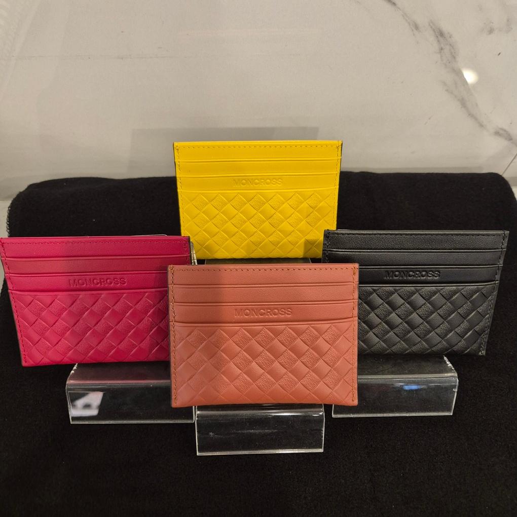 Кошелек для карт из клетчатой кожи Moncross 9168BK1, филиал NC Кёнсан